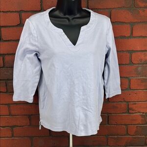 Orvis Womens Small Lavender 3/4‎ Sleeve Top – Casual, Relaxed